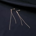 thumbnail image 5 of Solid 925 Sterling Silver Tassel Chain Dangle Earrings for Women Teens Long Dangle Drop Earrings Minimalist, 5 of 13