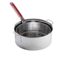 thumbnail image 1 of Gas One Aluminum Cooking Pot Deep Fryer with Basket – 10QT Aluminum Fry Pot with Easy Grip Handle – Durable Food Grade Outdoor Fryer with Perforated Strainer Basket – Ideal for Seafood, Chicken, 1 of 5