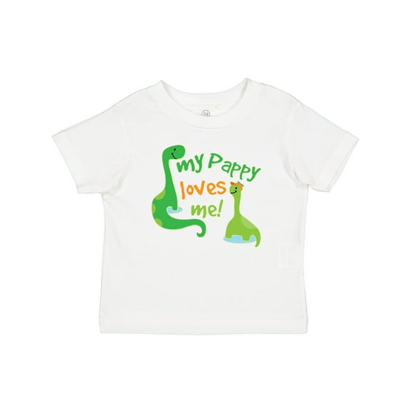 Inktastic My Pappy Loves Me Grandson Dinosaur Boys Baby T-Shirt