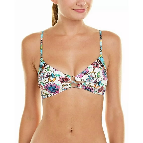 Nanette Lepore Rosarito Enchantress Multi-color Swim Bikini Top M