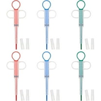 Medical Feeding Tool 6 Pcs Pet Medicine Feeding Syringe Animals Medicine Dropper Pet Pill Tablet Feeder for Dogs Cats Green Red Blue(Each Color 2 Pcs)