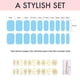 thumbnail image 2 of Tiras para uñas de larga duración, 20 recubrimientos para uñas, pegatinas para uñas, tiras para uñas de gel, fáciles de aplicar y quitar, 2 of 7