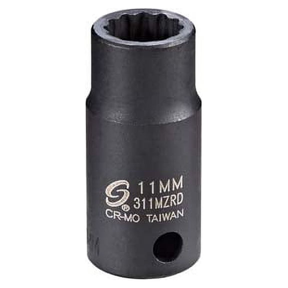 Sunex 3/8" Drive 11MM 12 Point Semi-Deep Impact Socket