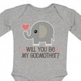thumbnail image 4 of Inktastic Will You Be My Godmother Boys or Girls Long Sleeve Baby Bodysuit, 4 of 5