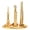 Elegant Gold, variant on LAZIOEGR Shanghai Building Collection Model Oriental Pearl Tower Global Financial Center Souvenir Decorative Figurine Elegant Gold Small Size 3.7 inches / 9.5 cm Home Office Desk Decor