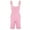 Pink, variant on Homenesgenics Mens Bib and Brace Overall Short Men Casual Fashion Solid Breast Pocket Denim Shorts Straight Type Overalls