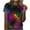 Multicolor, variant on Patlollav Women Tshirts Under $10, Short Sleeve Tops for Womens Cosmic Star Sky Print Funny Casual Fashion Blouse