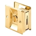 thumbnail image 1 of Prime-Line N 6771 Pocket Door Privacy Lock, 1 Pack, Polished Brass, 1 of 4