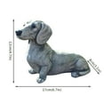 thumbnail image 3 of Dachshund Statue Garden Decor - Garden Dog Statue, Yard Lawn Resin Dog Sculpture, Outdoor Indoor Decorations, Lawn Garden Figurine Dog Statue, Dog Memorial Gifts for Dog Lovers (Dachshund), 3 of 8