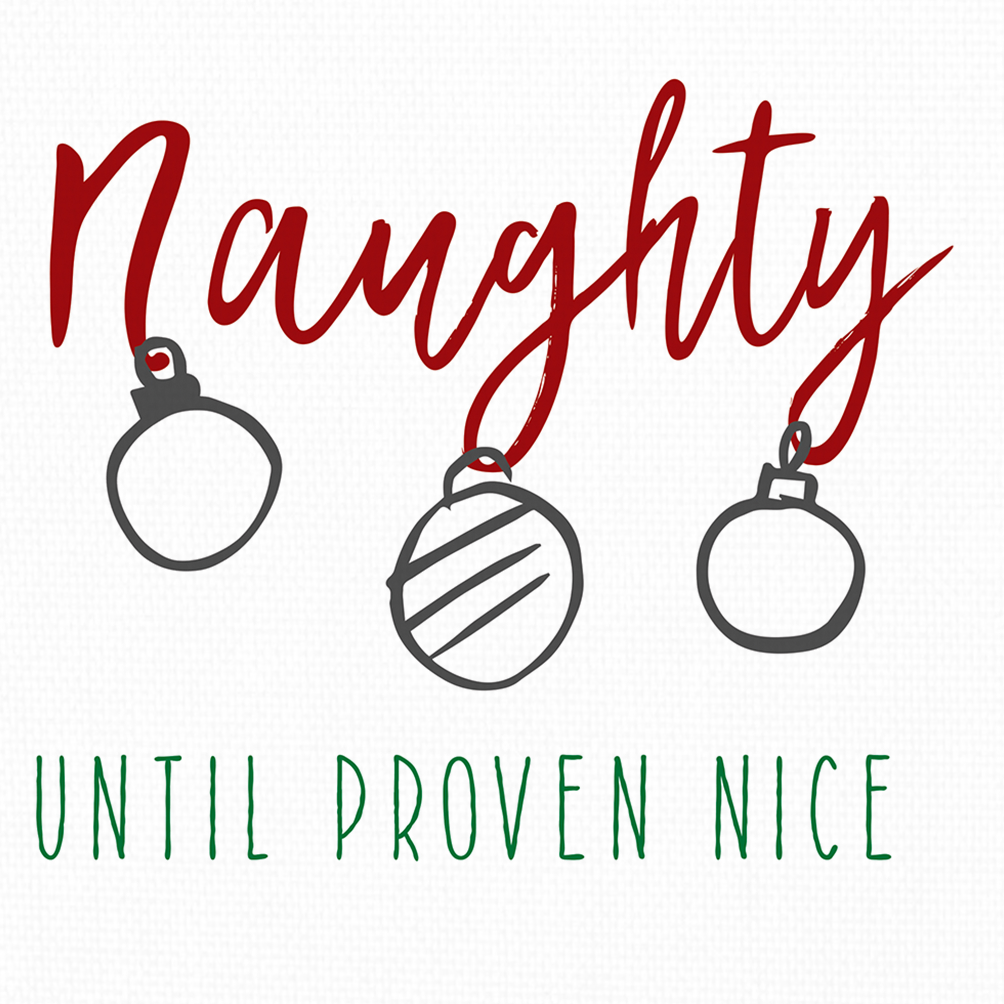 Naughty & Nice by Amanda Murray Holiday Canvas Art Print Set of 2