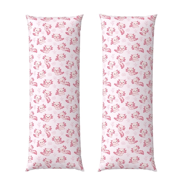 Fotbe Baby Salamander Funda para Almohada Corporal con Diseño, Funda de Microfibra Ultrasuave de 20x54 Pulgadas, Ropa de Cama Elegante