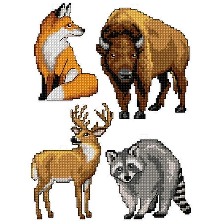 UPC: 4779055670358 | Forest Animals 125CS Counted Cross-Stitch Kit