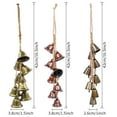 thumbnail image 5 of Christmas Bells Vintage Hanging Decorative: Gold Bells Decor with Jute Hanging Rope - Metal Cow Bells Christmas Decor for Christmas Wreath Garland Tree Wedding Party Door Staircase Railings, 5 of 6