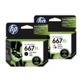 thumbnail image 1 of Kit 2 Cartuchos Tinta Hp 667 Xl Ink Advantage Negro Tricolor, 1 of 5
