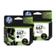 thumbnail image 1 of Kit 2 Cartuchos Tinta Hp 667 Xl Ink Advantage Negro Tricolor, 1 of 5