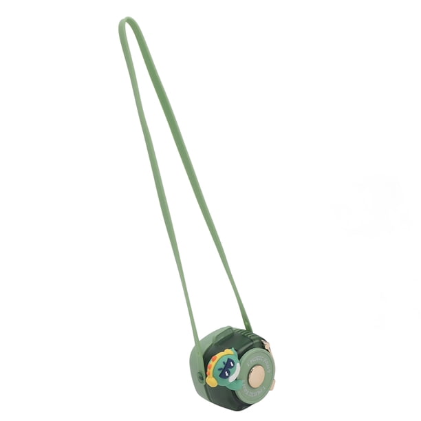 Mini Ventilador Portátil, Ventilador Para Colgar En El Cuello Sin Aspas, Recargable Por USB, 3 Velocidades, Verde Para Acampar Para Niños