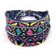 thumbnail image 2 of Banda para el cabello de ala ancha elástica deportiva con estampado a cuadros de estilo europeo y americano, diadema absorbente de sudor, pañuelo para la cabeza de yoga para mujer, 2 of 5