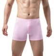thumbnail image 2 of "Gubotare Captain Underpants Men's See Through Mesh Bikini Triangle Panties Low Waist Stretch Underpants,Pink XL", 2 of 5