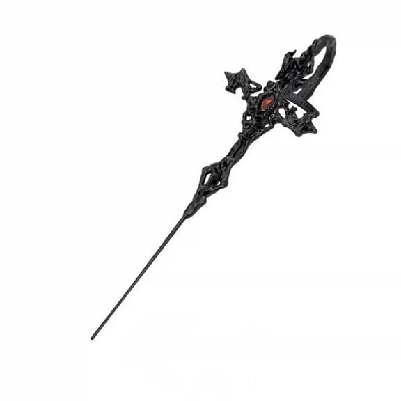 YongCo Gothic Punk Ear Jewelry Black Metal Spiked Crosses Earrings Unisex Design