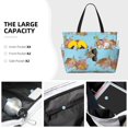 thumbnail image 3 of Pofeuu Turtles And Corals Print Beach Bag,Waterproof Sandproof Beach Tote Bag, Large Capacity Foldable Beach Bags for Women, 3 of 7
