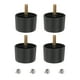 thumbnail image 1 of Patas de muebles redondas cónicas de plástico de 1.4 pulgadas, juego de 4 patas de repuesto para sofá con pernos de colgar M8, 1 of 6