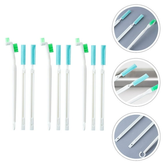 DECORNIJIA Long Handle Sink Cleaning Brush for Blue