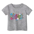 thumbnail image 2 of Lilgiuy Easter Shirts for Toddler Girls Boys Cute Bunny T-Shirt Graphic Tees Kids Rabbit Tops Egg Hunts Easter Day Gift for Your Son, Daughter, Grandchildren (Gray,7-8 Years), 2 of 4