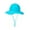 Blue, variant on LOVEBAY Toddler Wide Brim Sun Hats Sun Protection Hat Summer Sun Protective Beach Hats Wide Brim Bucket Hats Sun Hats Beach Cap