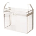 thumbnail image 2 of Bolsa de almacenamiento para animales de peluche, organizador de juguetes de peluche, portátil, de fácil visibilidad. Crema blanca, 2 of 9