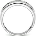 thumbnail image 2 of 14K White Gold Ibgoodman Men's Polished 7-Stone 1 Carat Aa Quality Diamond Ringsize 10 - Jbsp, 2 of 5