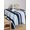 Navy Sky Blue, variant on Navy Blue Table Cloth, Modern White Geometric Vertical Stripes Waterproof Tablecloth for Square Tables, Reusable Washable Fabric Table Cover for Restaurant Kitchen Dining Tables 54"x54"