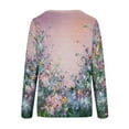thumbnail image 5 of Tops de Mujer Camisas de Manga Larga Moda de Otoño Blusa de Camiseta Informal Con Estampado de Cuello Redondo Odeerbi ODB149255, 5 of 5