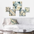 thumbnail image 2 of Designart "Modern Victorian Flourish" Floral Wall Art Set Of 5 - Gray Cottage Wall Living Room Decor Set, 2 of 6
