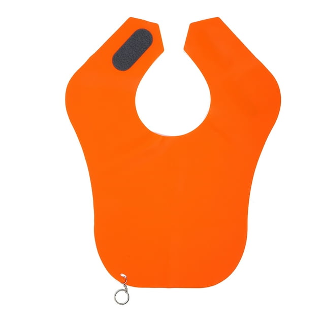 Peluquería de silicona, corte de pelo, chal para el cuello, envoltura para teñir el cabello, protector para el cuello (naranja)Naranja