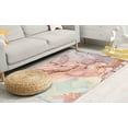 thumbnail image 3 of Entryway Rug, Alcohol Ink Rugs, Modern Rugs, Sonf Tones Marble Rug, Marble Rugs, Personalized Gifts Rug, Living Room Rugs, Printed Rug, 1.7'x2.3' - 50x70 cm, 3 of 8