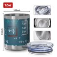 thumbnail image 3 of 12oz Tumblers Math Equations Lab Tools Blue Pattern Vacuum Insulated Stainless Steel Travel Tumbler Cups Mug with Lid and Straw for Beer,Coffee,Beverages with Cleaning Brush for Cold & Hot Drinks, 3 of 5
