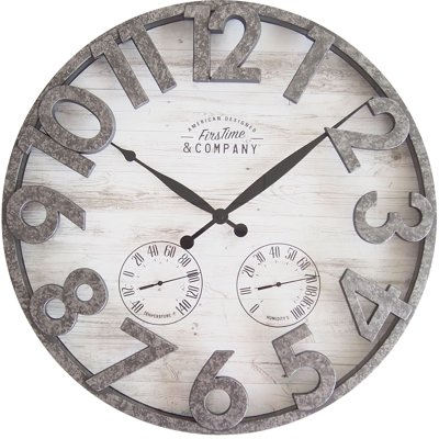 Buy Firstime Co Shiplap Farmhouse Outdoor Wall Clock Buy Firstime Co Shiplap Farmhouse Outdoor Wall Clock