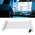 thumbnail image 1 of PCIE 4.0 X16 Riser Cable, High Speed Double Sided PCIE 4.0 Extension Cable 180 Degree Flexible Extender Riser Cable for RTX 4090 for RX 7900 XT, 1 of 7