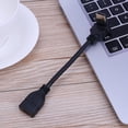 thumbnail image 3 of Cable extensor de puerto macho compatible con HDMI a codo de 90 grados de 15 cm a hembra compatible con HDMI, 3 of 3