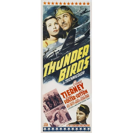 UPC: 0671863313868 | Thunder Birds – movie POSTER (Insert Style A) (14  x 36 ) (1942)