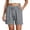 Grey, variant on Womens Shorts Casual Relaxed Elastic Knit Flexible Waistband Summer Clothes for Women,Dark Gray,2XL