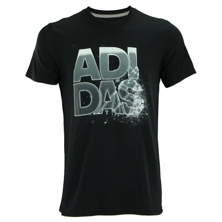 Adidas Long Sleeve Top - Adidas Men's 60/40 Go To Graphic Short Sleeve Perfromance T-Shirt, Black