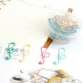 thumbnail image 4 of FRCOLOR Paper Clip 20pcs Colorful Note Shaped Paper Clip Paper Holder Creative Metal Paper Clamp Bookmark for Home Office School Random Color,2.56"X2.56"X0.91", 4 of 4