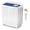White and blue,28lbs Capacity, variant on Portable Twin Tub Washing Machine, 40 Lbs Capacity Compact Washer with Spinner, 24 Lbs Wash and 16 Lbs Spin, 1300 RPM Motor, Drain Pump with 4ft Hose, Space Saving for Apartments Dorms RVs