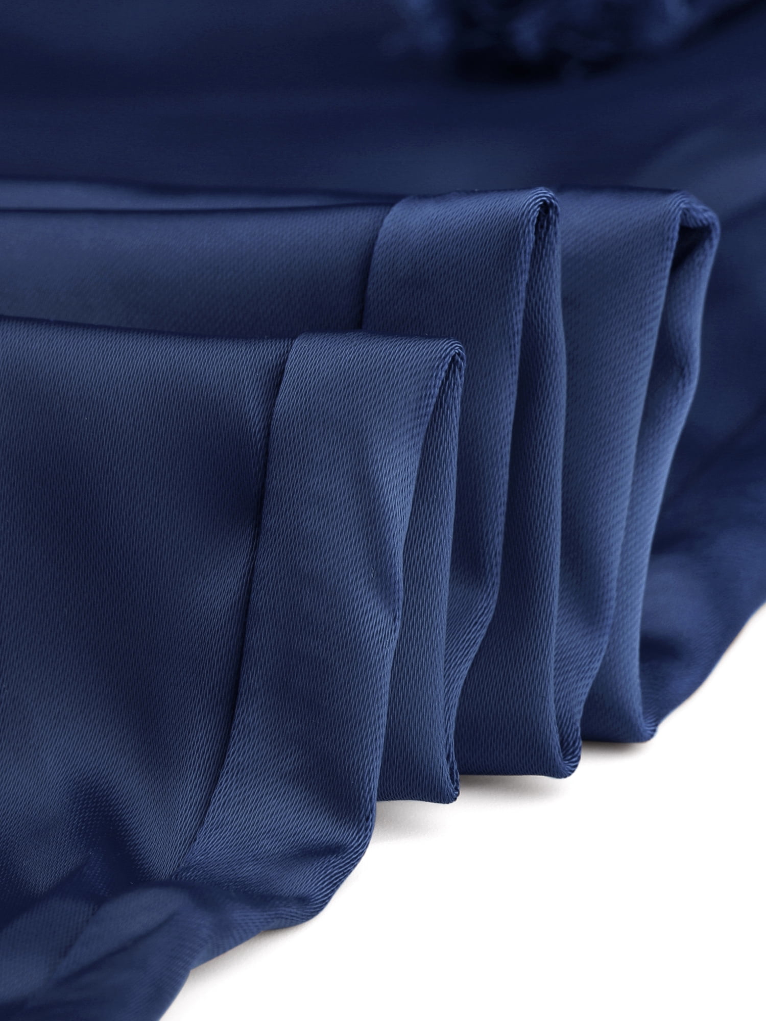 DARING DIVA Women's Satin Straight Leg Ankle Length Joggers Small Royal Blue