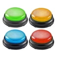 thumbnail image 1 of ColoMX 4 Uds respuesta zumbadores botón respuesta zumbadores juego mostrar botón zumbador aula zumbadores para oficina mascota doméstica botones juguete de entrenamiento, 1 of 8