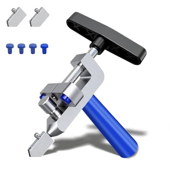 2 in 1 Glass Cutting Tool Kit Breaking Pliers and Glass Cutter Tungsten Hand Portable Glass knife for Ceramic, Mirror, Manual Tile Cutter with Glass Breaker with 2 Bonus Tungsten blades