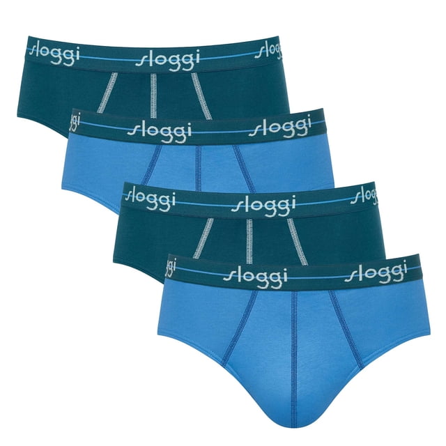 Sloggi calzoncillos hombre 4-pack - Start midi C4P box, algodón Azul XL (X-Large)