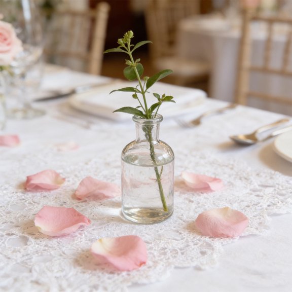 ETEREAUTY 8Pcs Transparent Glass Flower Vases Decorative Hydroponic Bud Vase for Party and Tabletop