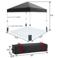 thumbnail image 6 of 10x10ft/8x8ft Pop Up Canopy Tent,Instant Portable Shelter w/3 Adjustable Heights,Wheeled Bag,8 Stakes,4 Ropes,Portable Shelter for Events Parties Camping, 6 of 7